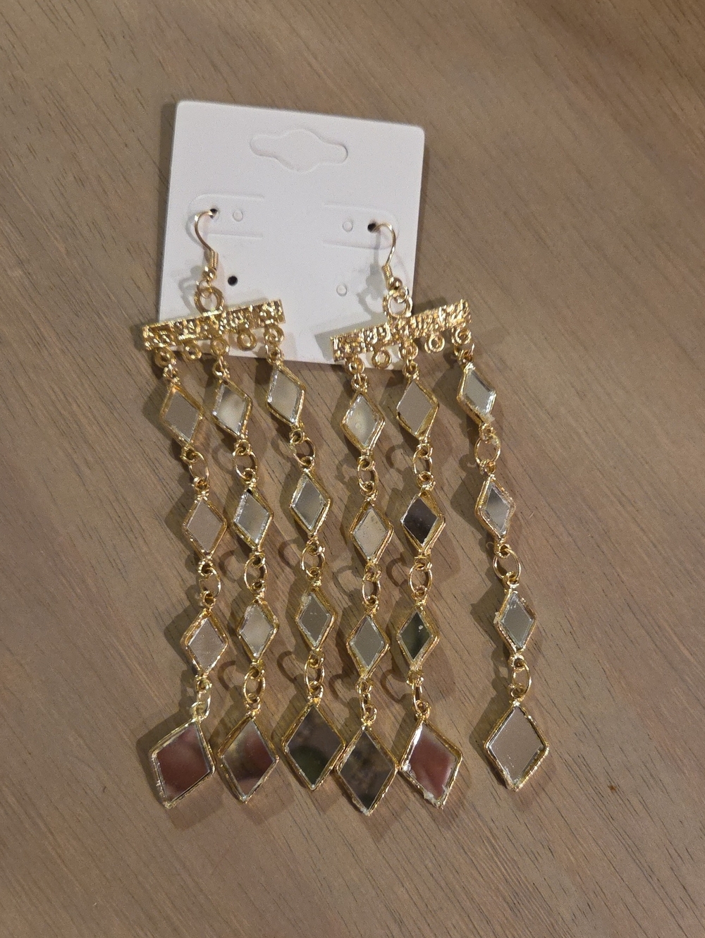 New Gold Mirror Earrings